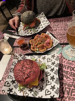 Top: Royal Smash, bottom: Daddy  at Vegan Junk Food Bar - Downtown in Amsterdam