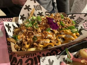Loaded fries  at Vegan Junk Food Bar - Downtown in Amsterdam