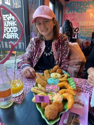 Mixed platter at Vegan Junk Food Bar - Downtown in Amsterdam