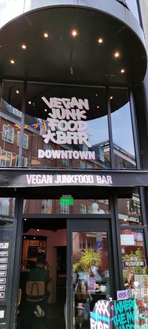 Facade at Vegan Junk Food Bar - Downtown in Amsterdam