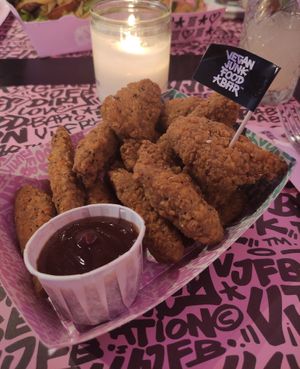 Chicken wings at Vegan Junk Food Bar - Downtown in Amsterdam
