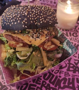 Mc Vegan Burger at Vegan Junk Food Bar - Downtown in Amsterdam