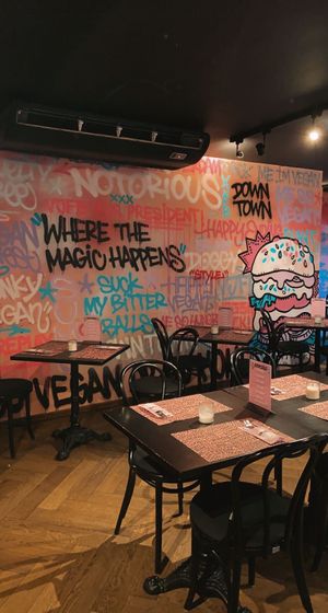 inside seating   at Vegan Junk Food Bar - Downtown in Amsterdam