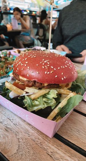 mc cruelty free  at Vegan Junk Food Bar - Downtown in Amsterdam