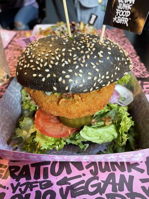 Mc Kroquet Burger   at Vegan Junk Food Bar - Downtown in Amsterdam