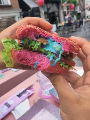 Daddy burger at Vegan Junk Food Bar - Downtown in Amsterdam