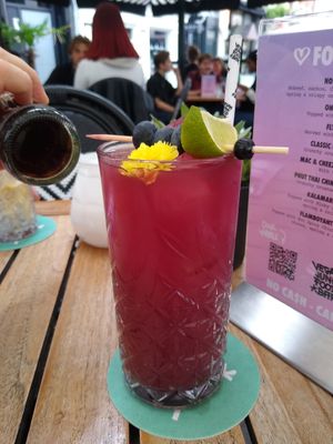 Mocktail at Vegan Junk Food Bar - Downtown in Amsterdam