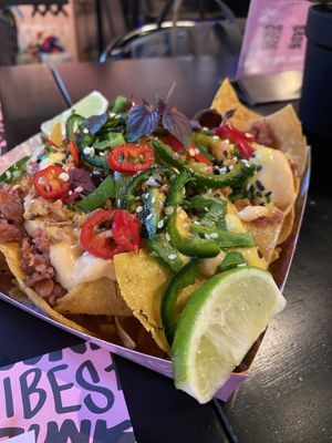 Nacho Nacho (so delicious!)  at Vegan Junk Food Bar - Downtown in Amsterdam