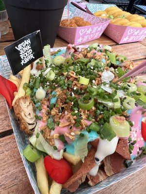 Iconic Rainbow 🌈   at Vegan Junk Food Bar - Downtown in Amsterdam