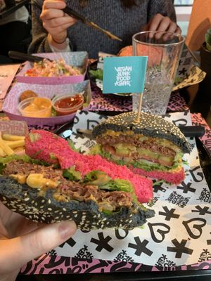  #Veganuary at Vegan Junk Food Bar - Downtown in Amsterdam