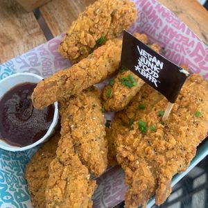 Chick’n dippers  at Vegan Junk Food Bar - Downtown in Amsterdam