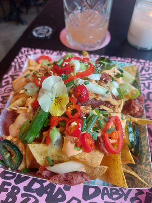 Nachos at Vegan Junk Food Bar - Downtown in Amsterdam