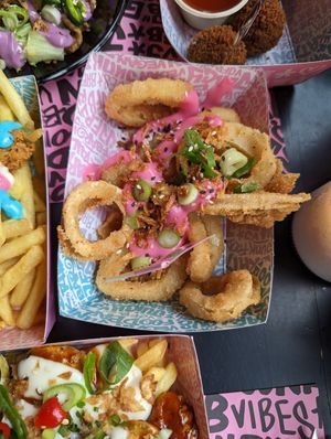 Calamari at Vegan Junk Food Bar - Downtown in Amsterdam