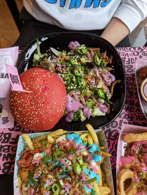 Shawarma burger at Vegan Junk Food Bar - Downtown in Amsterdam