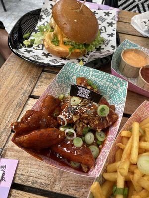 The wings were sickly sweet, couldn’t finish them  at Vegan Junk Food Bar - Downtown in Amsterdam