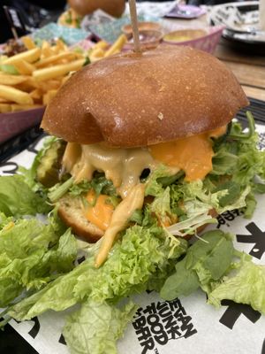 Really average burger  at Vegan Junk Food Bar - Downtown in Amsterdam