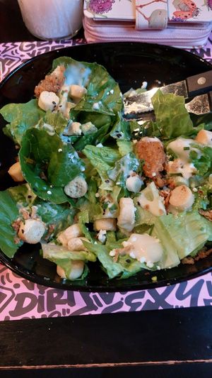 Cesar Salat with no chicken at Vegan Junk Food Bar - Downtown in Amsterdam