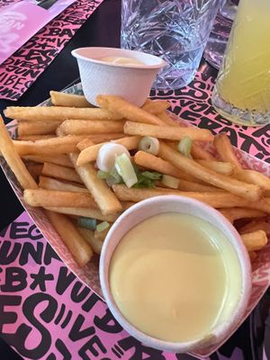 Fries and mustard mayo at Vegan Junk Food Bar - Downtown in Amsterdam