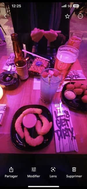 Les entrées: sashimi, shrimps vegans   at Vegan Junk Food Bar - Downtown in Amsterdam