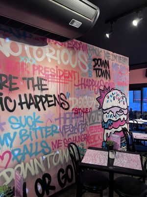 inside the restaurant   at Vegan Junk Food Bar - Downtown in Amsterdam