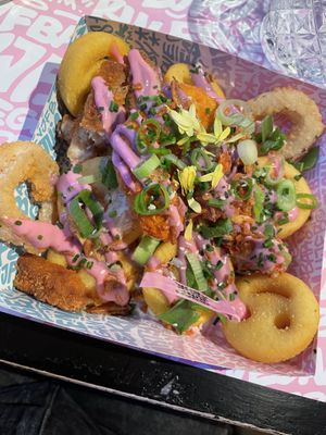 Mix fizz & chips  at Vegan Junk Food Bar - Downtown in Amsterdam