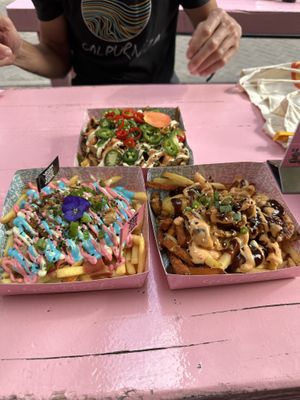 loaded fries  at Vegan Junk Food Bar - Downtown in Amsterdam