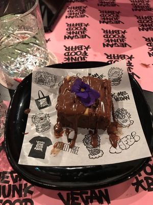 Brownie at Vegan Junk Food Bar - Downtown in Amsterdam