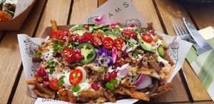 Vegan kapsalon at Vegan Junk Food Bar - Downtown in Amsterdam