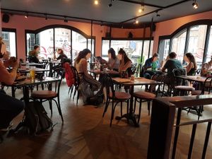upstairs area at Vegan Junk Food Bar - Downtown in Amsterdam