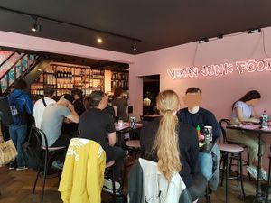 downstairs area at Vegan Junk Food Bar - Downtown in Amsterdam