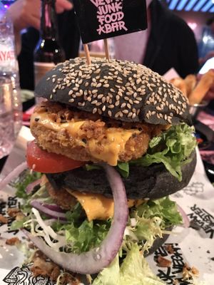 Chicken sandwich  at Vegan Junk Food Bar - Downtown in Amsterdam