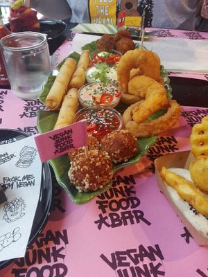 Behold the platter! at Vegan Junk Food Bar - Downtown in Amsterdam