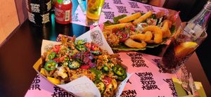 Kapsalon and VJFB platter at Vegan Junk Food Bar - Downtown in Amsterdam