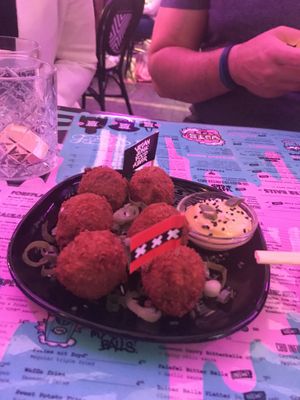 Bittenballs at Vegan Junk Food Bar - Downtown in Amsterdam