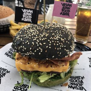 Daddy McChick’n burger  at Vegan Junk Food Bar - Downtown in Amsterdam