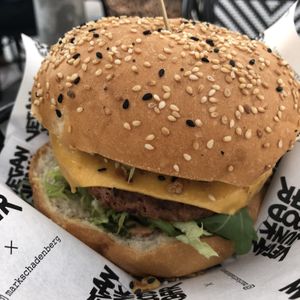 Original burger  at Vegan Junk Food Bar - Downtown in Amsterdam