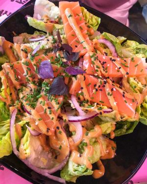 Zalmon Caesar  at Vegan Junk Food Bar - Downtown in Amsterdam