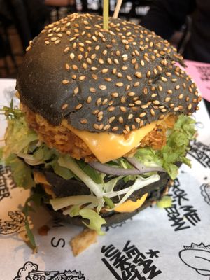 The burger was outstanding good ! at Vegan Junk Food Bar - Downtown in Amsterdam