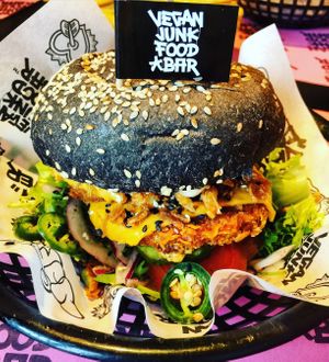 Burger Wonder!  at Vegan Junk Food Bar - Downtown in Amsterdam
