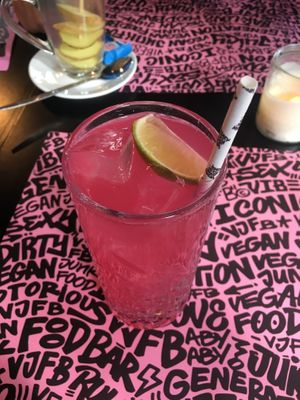 Dragonfruit Lemonade  at Vegan Junk Food Bar - Downtown in Amsterdam