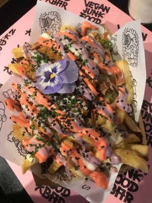 So colourful ! at Vegan Junk Food Bar - Downtown in Amsterdam