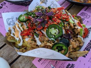 Loaded fries Kapsalon at Vegan Junk Food Bar - Downtown in Amsterdam