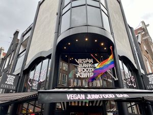 outside at Vegan Junk Food Bar - Downtown in Amsterdam