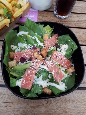 Sashimi amazing salad at Vegan Junk Food Bar - Downtown in Amsterdam