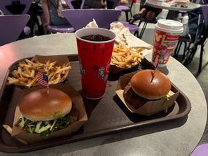 Two "Burger to the Moon" meals at Walt Disney World - Cosmic Ray's Starlight Cafe in Lake Buena Vista