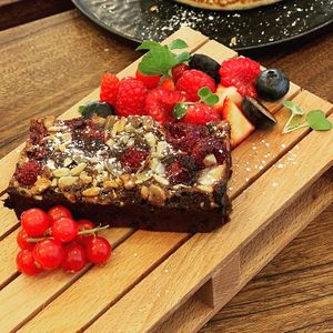 Gluten Free Chocolate Brownie at Jay's Brunch Caffe in Parede