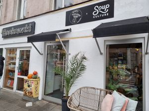 Outside at Roswell & Soup Culture in Poznan