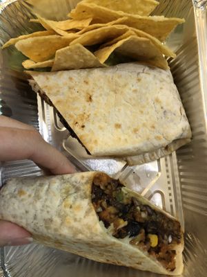 Black bean chipotle wrap at Quantum Leap - Upper East Side in New York City