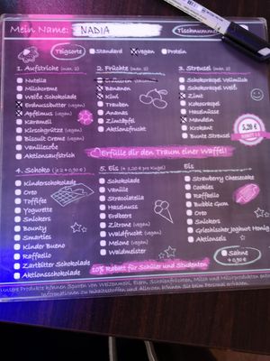 Waffelbestellung at Traum Waffel - Scheelenstrasse in Hildesheim