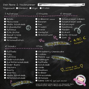 the menue at Traum Waffel - Scheelenstrasse in Hildesheim